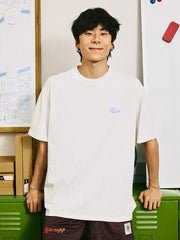 UZIS Embroidered Logo T-Shirt for Men/Women