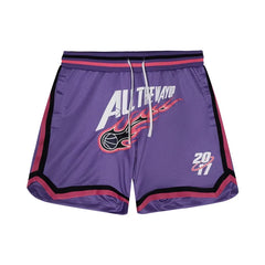 All The Way Up Basketball Shorts - Flame Graphics