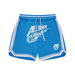 All The Way Up Basketball Shorts - Flame Graphics
