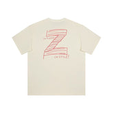 UZIS CN Style Basketball T-Shirt | Hand-Drawn Z for Streetball Culture