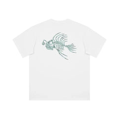 UZIS Glow-in-the-Dark Fish Bone T-Shirt | Unisex Streetwear