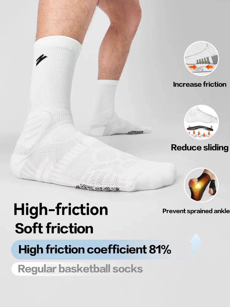 UZIS Performance Basketball Socks | Anti-Slip Texture Breathable Mesh