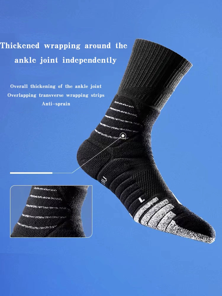 UZIS Pro Basketball Socks | Textured Grip Breathable Mesh