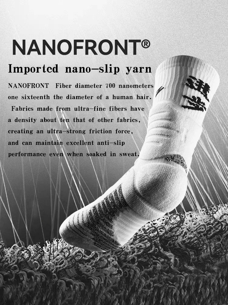 UZIS Basketball Socks | Anti-Slip Sole Breathable Mesh for Streetball