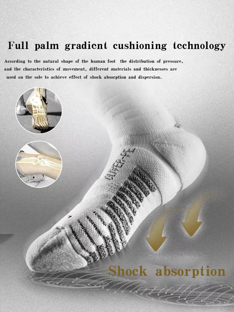 UZIS Basketball Socks | Anti-Slip Sole Breathable Mesh for Streetball