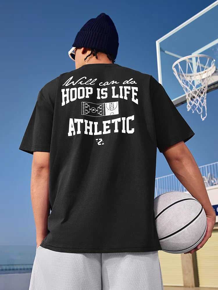 Willcando "Hoop Is Life" Athletic T-Shirt | Basketball Passion