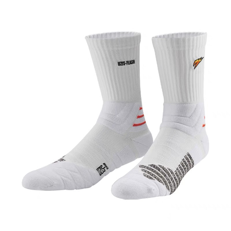 UZIS Basketball Socks | Lightweight Performance with Lightning Design