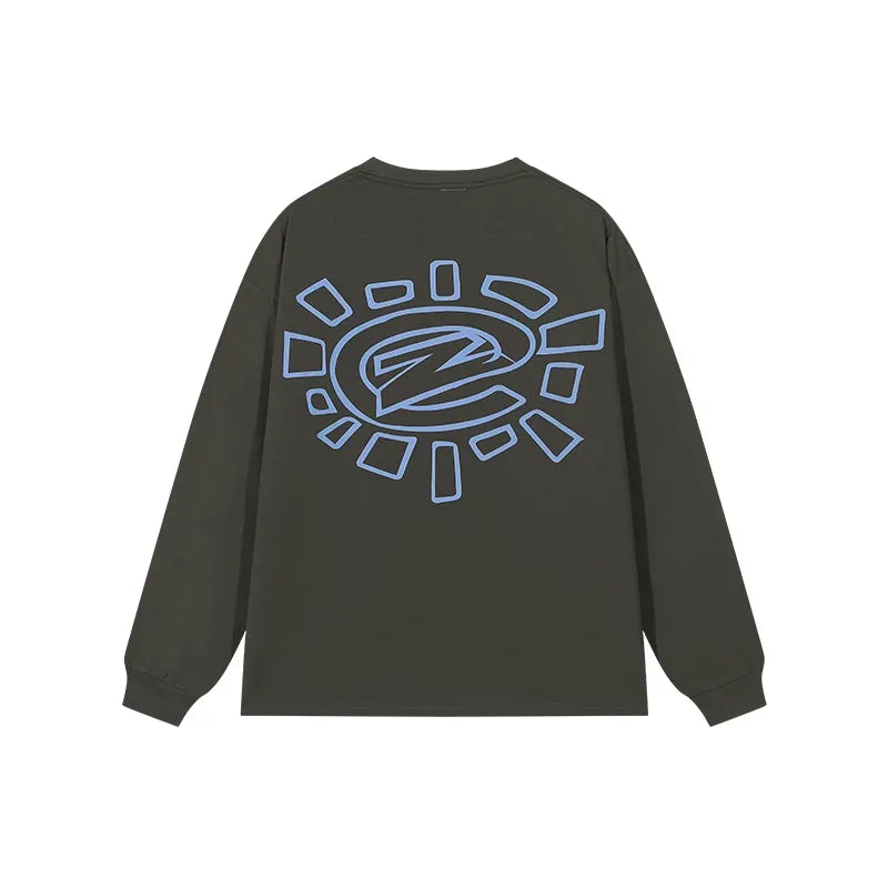 UZIS Sunburst Logo Long Sleeve | Breathable Streetwear