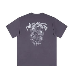 UZIS "All The Way Up" Floral Motivation T-Shirt
